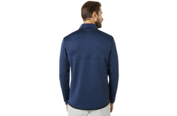 Image of Oakley Half Zip Golf Fleece - Mens, Dark Blue Med Htr, Large, 461662-6E2-L