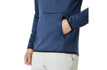 Image of Oakley Half Zip Golf Fleece - Mens, Dark Blue Med Htr, Large, 461662-6E2-L