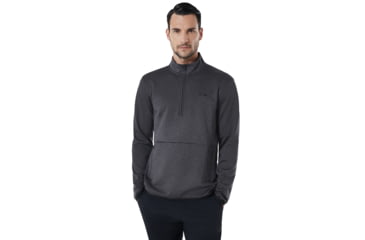 Image of Oakley Half Zip Golf Fleece - Mens, Forgediron Dk Htr, Extra Large, 461662-25B-XL