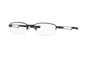 Image of Oakley Halftrack Bifocal Prescription Eyeglasses 310901-48 - Matte Black Frame, Clear Lenses