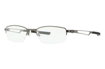 Image of Oakley Halftrack Bifocal Prescription Eyeglasses 310903-48 - Pewter Frame, Clear Lenses