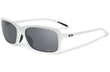 Image of Oakley Hall Pass Sunglasses, Grey Polarized Lens, Arctic Frame OO9203-04