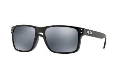 Image of Oakley HOLBROOK A OO9244 Single Vision Prescription Sunglasses OO9244-924402-56 - Lens Diameter 56 mm, Frame Color Polished Black