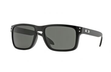Image of Oakley HOLBROOK A OO9244 Single Vision Prescription Sunglasses OO9244-924403-56 - Lens Diameter 56 mm, Frame Color Polished Black