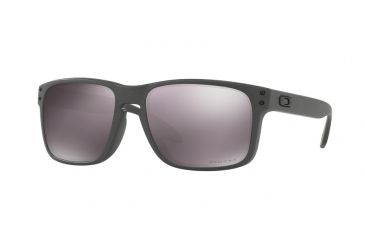 Image of Oakley HOLBROOK A OO9244 Single Vision Prescription Sunglasses OO9244-924418-56 - Lens Diameter 56 mm, Frame Color Steel