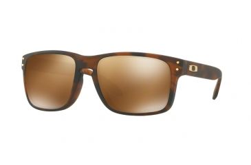 Image of Oakley Holbrook A OO9244 Single Vision Prescription Sunglasses OO9244-924426-56 - Lens Diameter 56 mm, Frame Color Matte Brown Tortoise