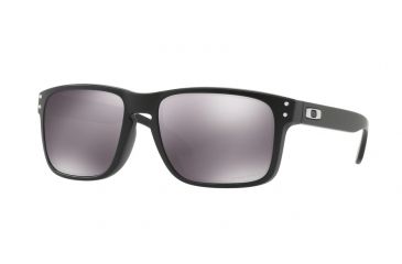 Image of Oakley Holbrook A OO9244 Single Vision Prescription Sunglasses OO9244-924427-56 - Lens Diameter 56 mm, Frame Color Matte Black