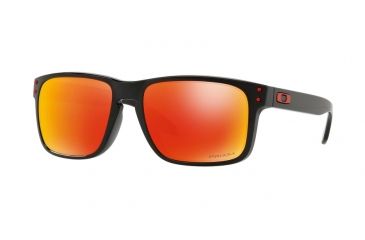 Image of Oakley Holbrook A OO9244 Single Vision Prescription Sunglasses OO9244-924431-56 - Lens Diameter 56 mm, Frame Color Polished Black