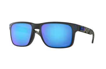 Image of Oakley Holbrook A OO9244 Single Vision Prescription Sunglasses, 56mm, Matte Black Prizmatic, OO9244-924440-56-SV