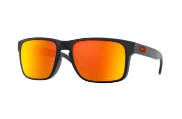 Image of Oakley Holbrook A OO9244 Single Vision Prescription Sunglasses, 56mm, Matte Black, OO9244-924442-56-SV