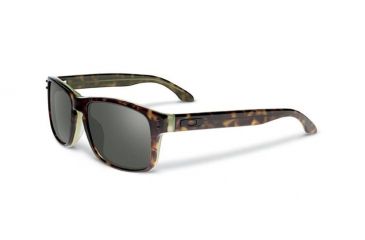 Image of Oakley Holbrook LX Mens Sunglasses, Tortoise Green Frame, Dark Grey Lens OO2048-01