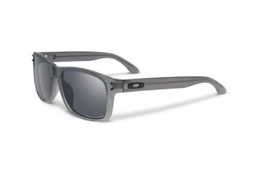 Image of Oakley Holbrook LX Mens Sunglasses, Satin Smoke Frame, Black Iridium Polarized Lens OO2048-04