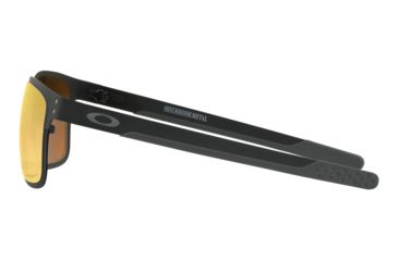 Image of Oakley HOLBROOK METAL OO4123 Progressive Prescription Sunglasses, 55mm, Polished Black, OO4123-412320-55-PRO