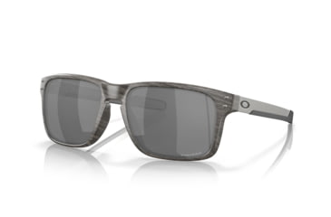 Image of Oakley HOLBROOK MIX OO9384 Sunglasses 938404-57 - Woodgrain Frame, Prizm Black Lenses