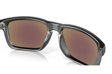 Image of Oakley HOLBROOK MIX OO9384 Sunglasses 938410-57 - Steel Frame, Prizm Sapphire Polarized Lenses
