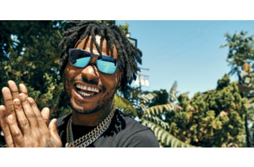 Image of Oakley HOLBROOK MIX OO9384 Sunglasses 938410-57 - Steel Frame, Prizm Sapphire Polarized Lenses