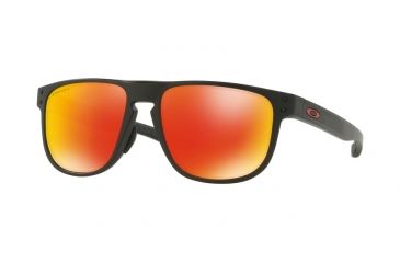 Image of Oakley HOLBROOK R A OO9379 Single Vision Prescription Sunglasses OO9379-937903-55 - Lens Diameter 55 mm, Frame Color Matte Black