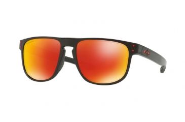 Image of Oakley HOLBROOK R OO9377 Progressive Prescription Sunglasses OO9377-937707-55 - Lens Diameter 55 mm, Frame Color Polished Black