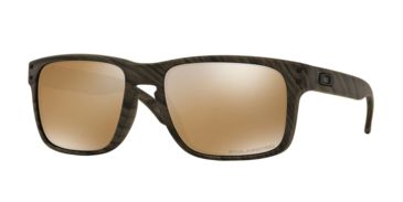 Image of Oakley Holbrook Progressive Rx Sun Glasses OO9102-9102A3-55 - Lens Diameter 55 mm, Frame Color Woodgrain