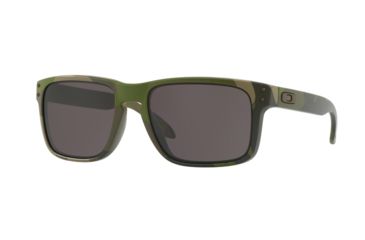 Image of Oakley Holbrook Progressive Rx Sun Glasses OO9102-9102B4-55 - Lens Diameter 55 mm, Frame Color Multicam Tropic