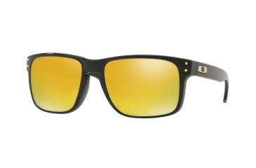 Image of Oakley Holbrook Progressive Rx Sun Glasses OO9102-9102E3-55 - Lens Diameter 55 mm, Frame Color Polished Black