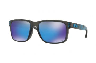 Image of Oakley Holbrook Progressive Rx Sun Glasses OO9102-9102F2-55 - Lens Diameter 55 mm, Frame Color Matte Grey Smoke Aero