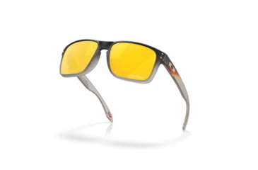 Image of Oakley Holbrook Sunglasses, Black Fade Grey Ink, PRIZM 24K Polarized, OO9102-AH55