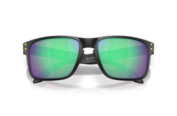 Image of Oakley Holbrook Sunglasses, Matte Black, PRIZM Road Jade, OO9102-AI55