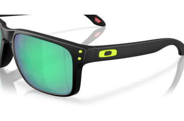Image of Oakley Holbrook Sunglasses, Matte Black, PRIZM Road Jade, OO9102-AI55