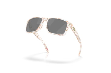 Image of Oakley Holbrook Sunglasses, Matte Clear Terrazzo, PRIZM Black Polarized, OO9102-AG55