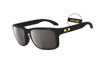 Image of Oakley Holbrook Progressive Prescription Sunglasses - VR/46 Polished Black Frame OO9102-21