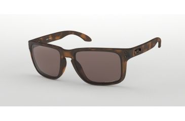 Image of Oakley HOLBROOK XL OO9417 Sunglasses 941702-59 - Matte Brown Tortoise Frame, Prizm Black Lenses