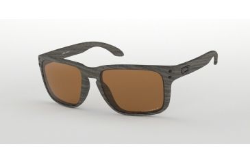 Image of Oakley HOLBROOK XL OO9417 Sunglasses 941706-59 - Woodgrain Frame, Prizm Tungsten Polarized Lenses