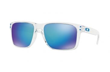 Image of USED Oakley OO9417 Holbrook XL Sunglasses - Men's, Polished Clear Frame, Prizm Sapphire Polarized Lenses, 941707-59, EDEMO1