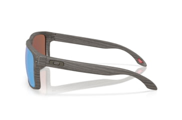 Image of Oakley Holbrook XXL Sunglasses, Woodgrain, PRIZM Deep Water Polarized, PRIZM Deep Water Polarized, OO9487-0461