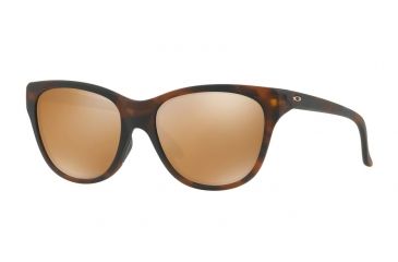 Image of Oakley HOLD OUT OO9357 Progressive Prescription Sunglasses OO9357-935703-55 - Lens Diameter 55 mm, Frame Color Matte Brown Tortoise