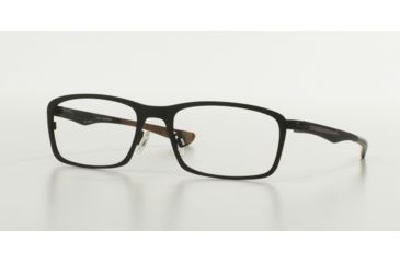 Image of Oakley HOLLOWPOINT OX5075 Prescription Eyeglasses 507501-53 - Satin Black Frame, Clear Lenses