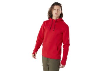 Image of Oakley Hooded Scuba Fleece - Mens, Red Line, Large, 461639-465-L