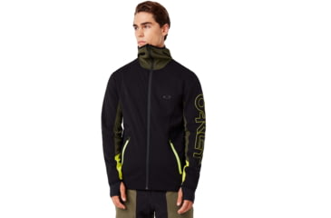 Image of Oakley Hot Springs Thermal Fleece Full Zip - Mens, Blackout, Extra Large, 461772-02E-XL
