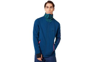 Image of Oakley Hot Springs Thermal Fleece Fz - Mens, Poseidon, Large, 461772-6A1-L