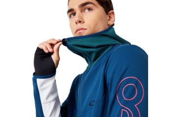 Image of Oakley Hot Springs Thermal Fleece Fz - Mens, Poseidon, Large, 461772-6A1-L