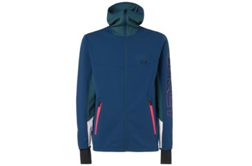 Image of Oakley Hot Springs Thermal Fleece Fz - Mens, Poseidon, Large, 461772-6A1-L