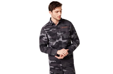 Image of Oakley Icon Cargo Shirt - Mens, Grey Camouflage, Medium, 401929-98C-M