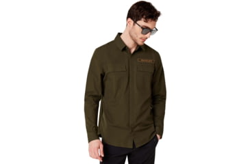 Image of Oakley Icon Cargo Shirt - Mens, New Dark Brush, Medium, 401929-86L-M