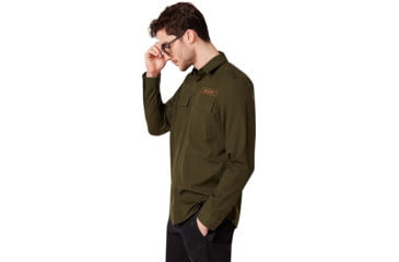 Image of Oakley Icon Cargo Shirt - Mens, New Dark Brush, Medium, 401929-86L-M