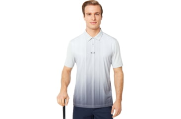 Image of Oakley Infinity Line Golf Polo Short Sleeve Crs - Mens, Light Grey, Extra Small, 434309CRS-202-XS