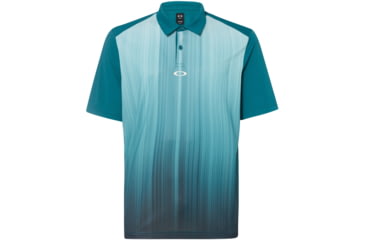 Image of Oakley Infinity Line Golf Polo Short Sleeve Crs - Mens, Petrol, 3XL, 434309CRS-9PE-XXXL