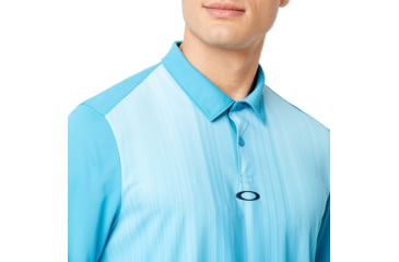 Image of Oakley Infinity Line Golf Polo Short Sleeve Crs - Mens, Stormed Blue, Extra Small, 434309CRS-6SB-XS