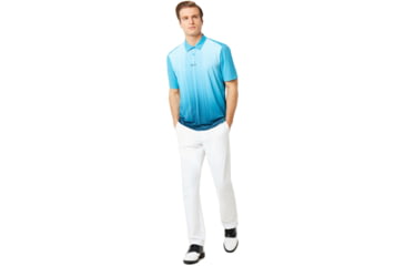 Image of Oakley Infinity Line Golf Polo Short Sleeve Crs - Mens, Stormed Blue, Extra Small, 434309CRS-6SB-XS