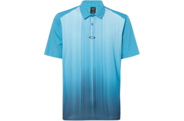 Image of Oakley Infinity Line Golf Polo Short Sleeve Crs - Mens, Stormed Blue, Extra Small, 434309CRS-6SB-XS